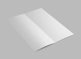 open top view bifold leaflet mockup photo