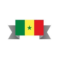 ilustración de plantilla de bandera de senegal vector