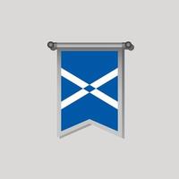 ilustración de plantilla de bandera de escocia vector