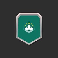 Illustration of Macau flag Template vector