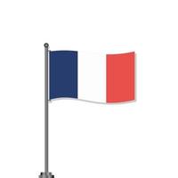 ilustración de la plantilla de la bandera de francia vector