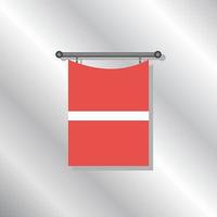 Illustration of Latvia flag Template vector