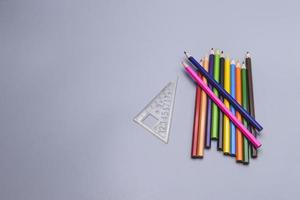 Stationery supplies for students. photo