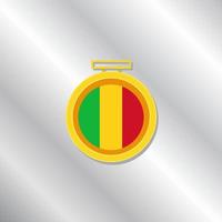 ilustración de la plantilla de la bandera de mali vector