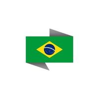 Illustration of Brazil flag Template vector