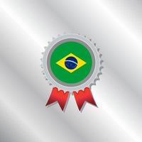 Illustration of Brazil flag Template vector