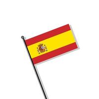 ilustración de plantilla de bandera de españa vector