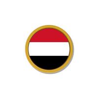 Illustration of Yemen flag Template vector