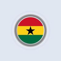 ilustración de la plantilla de la bandera de ghana vector