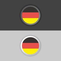 ilustración de la plantilla de la bandera de alemania vector