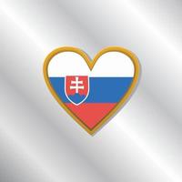 Illustration of Slovakia flag Template vector