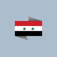 Illustration of Syria flag Template vector