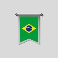 Illustration of Brazil flag Template vector