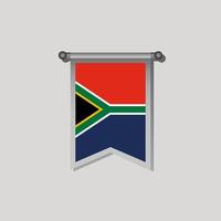 Illustration of South Africa flag Template vector