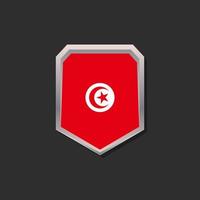 Illustration of Tunisia flag Template vector
