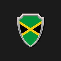 ilustración de la plantilla de la bandera de jamaica vector