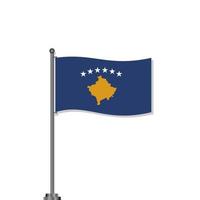 Illustration of Kosova flag Template vector