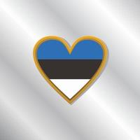 Illustration of Estonia flag Template vector