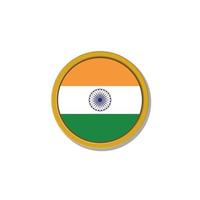 ilustración de la plantilla de la bandera india vector