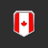 Illustration of Canada flag Template vector