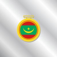 Illustration of Mauritania flag Template vector