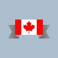 Illustration of Canada flag Template vector