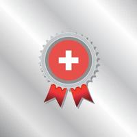 Illustration of Switzerland flag Template vector