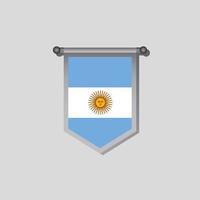 ilustración de plantilla de bandera argentina vector