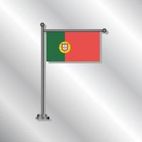 Illustration of Portugal flag Template vector