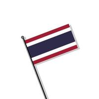 ilustración de la plantilla de la bandera de tailandia vector