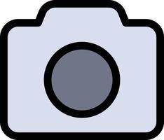 Camera Image Basic Ui  Flat Color Icon Vector icon banner Template