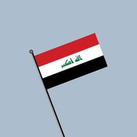 ilustración de la plantilla de la bandera de irak vector