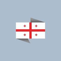 Illustration of Georgia flag Template vector