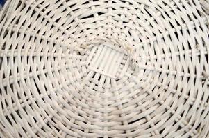 White straw, circular pattern, background. photo