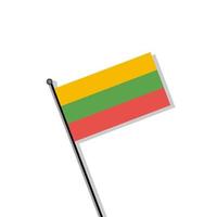 Illustration of Lithuania flag Template vector