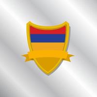 ilustración de la plantilla de la bandera de armenia vector