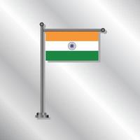 Illustration of India flag Template vector