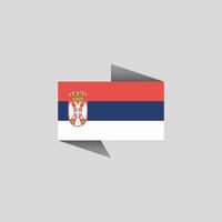 ilustración de la plantilla de la bandera de serbia vector