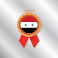 Illustration of Syria flag Template vector