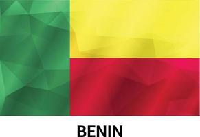 vector de diseño de bandera de benin