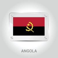 vector de diseño de bandera de angola