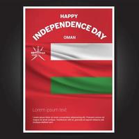 Happy Indpendence day design card vector with flags