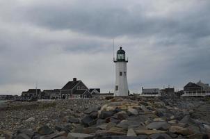 Scituate Light and Homes in a Scituate Neighborhood photo