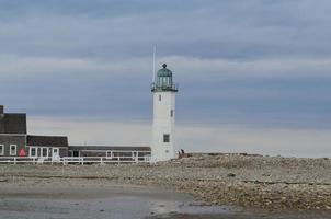 antigua luz scituate en el sureste de massachusetts foto