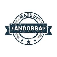 vector de diseño de sello de andorra