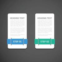 Steps infographics design with typography vector