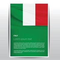 vector de diseño de bandera de italia