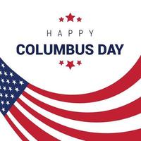 Happy Columbus day design vector