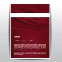 Latvia flags design vector