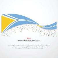 Tuva Happy independence day Background vector